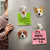 Benutzerdefinierte Bobblehead Kühlschrankmagnete Haustiere lustiges Gesicht