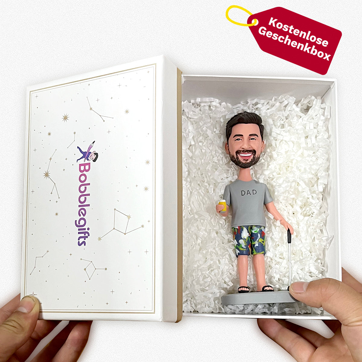 Golfvater personalisierte Bobblehead