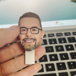 Personalisierter USB-Stick, benutzerdefinierter Wackelkopf