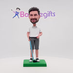 Kundenspezifische Bobblehead-Golf-Geschäftsmann-Sportkleidung