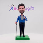 Business Golf Man Personalisierte Bobblehead