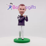 Glücklicher Golf-Geschäftsmann-kundenspezifischer Bobblehead