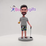 Golfvater personalisierte Bobblehead