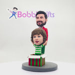 Weihnachtsgeschenke benutzerdefinierte Eltern & Kid Bobblehead