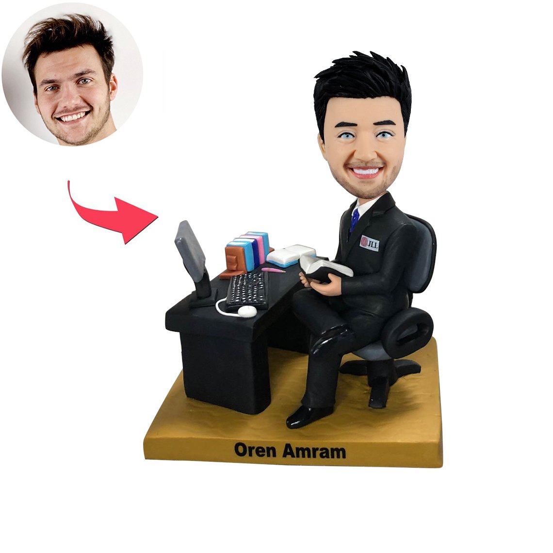 Custom Office Bobbleehead für Chef