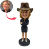 Cowboy-förmige Bobblehead-Puppe für weibliche Boss