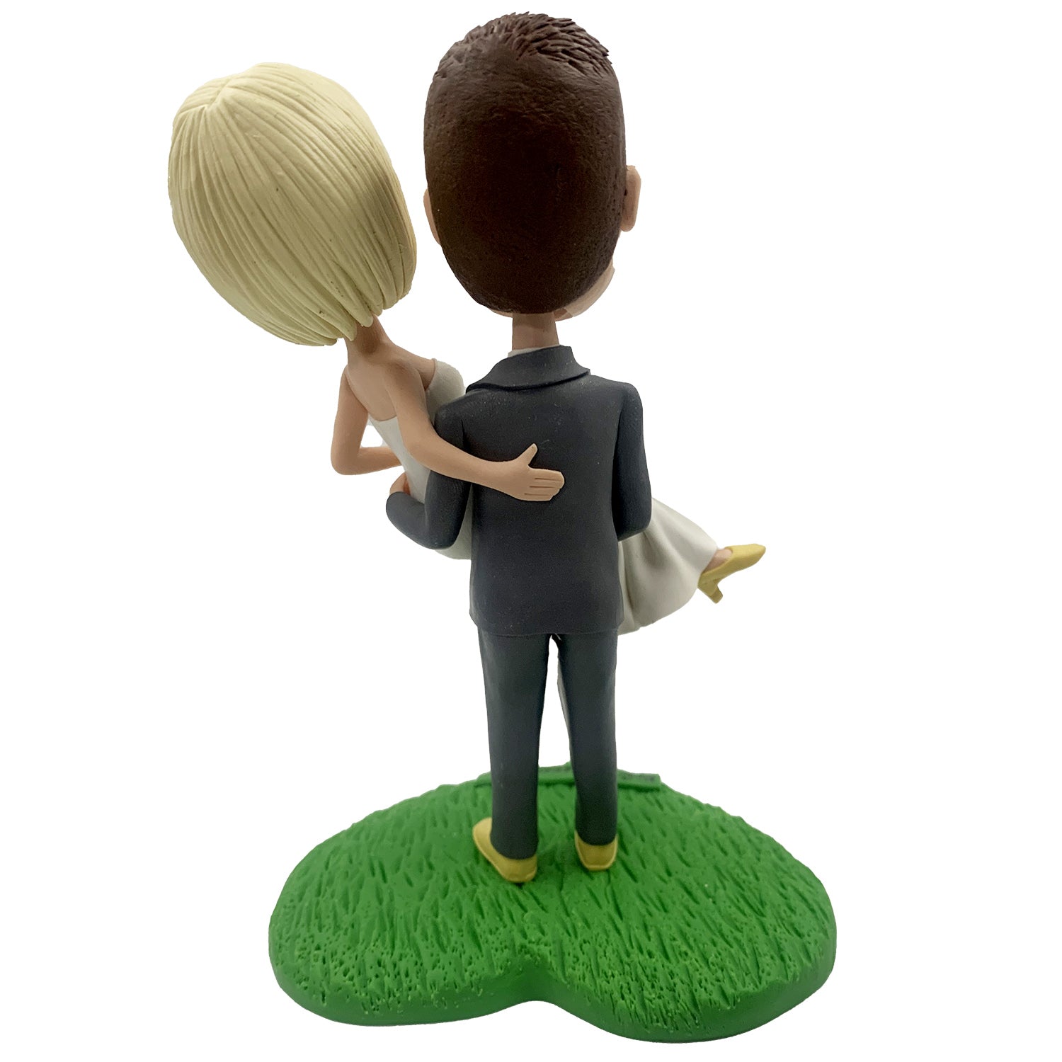 Benutzerdefinierte Hochzeit Bobbleheads Bräutigam, der Braut umarmt