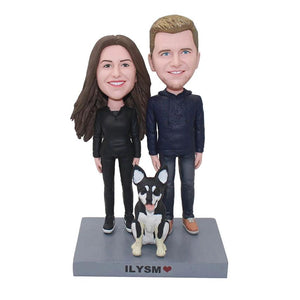 Personalisierte Familie Bobbleheads vom Foto