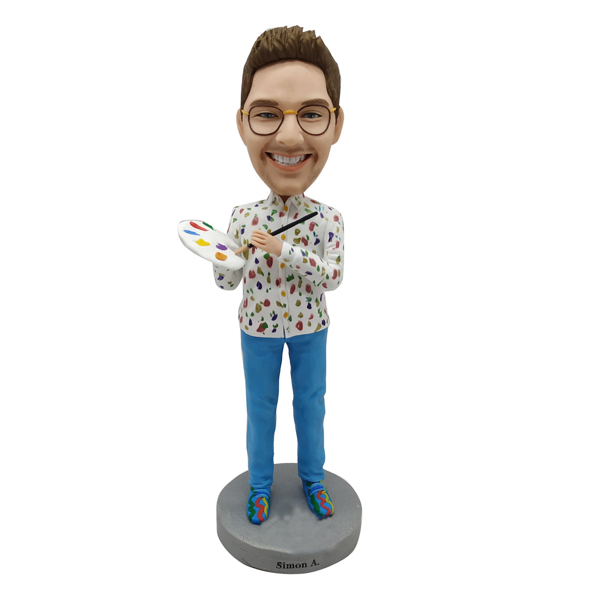 Benutzerdefinierte Bobblehead -Puppe für Maler