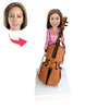Benutzerdefinierte Cello-Spieler Wackelkopf für sie
