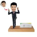 Visitenkartenhalter mit benutzerdefinierten Bobbleheads