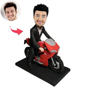 Motorradjunge Bobblehead Puppe