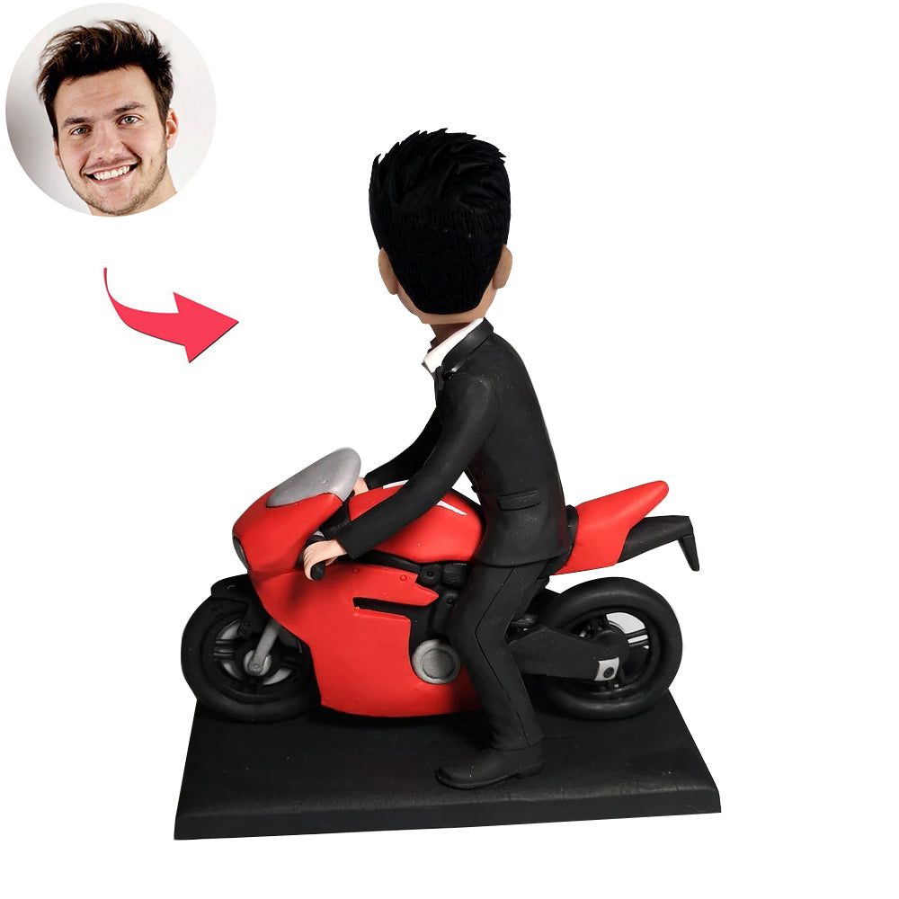 Motorradjunge Bobblehead Puppe