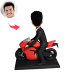 Motorradjunge Bobblehead Puppe