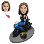 Custom Bobblehead Geschenk für weibliche Rennfahrer