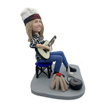 Benutzerdefinierte Play Gitar Bobblehead-Puppe