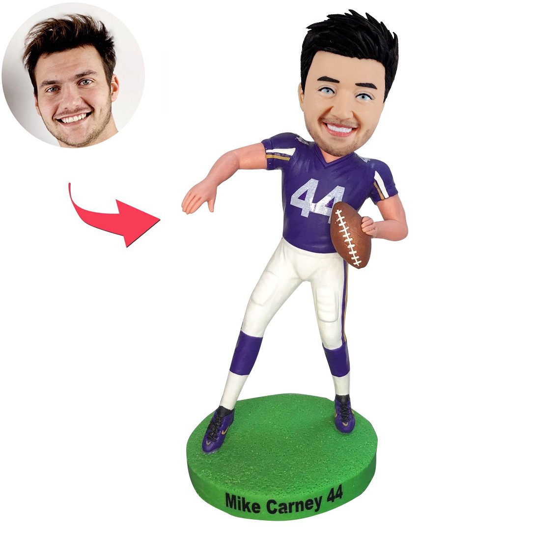 Benutzerdefinierte American Football Bobble Head Puppe