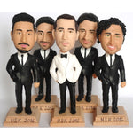 Benutzerdefinierte Hochzeits-Groomsmen-Bobble-Kopf