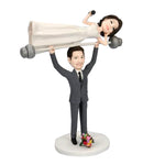 Lustige Hochzeitspaare Cake Topper benutzerdefinierte Wackelkopf s