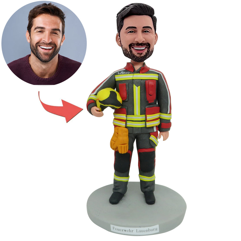 Benutzerdefinierter Feuerwehrmann Bobblehead Vatertagsgeschenk