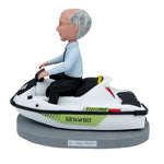 Benutzerdefinierter Vater Bobblehead mit treibendem Schnellboot