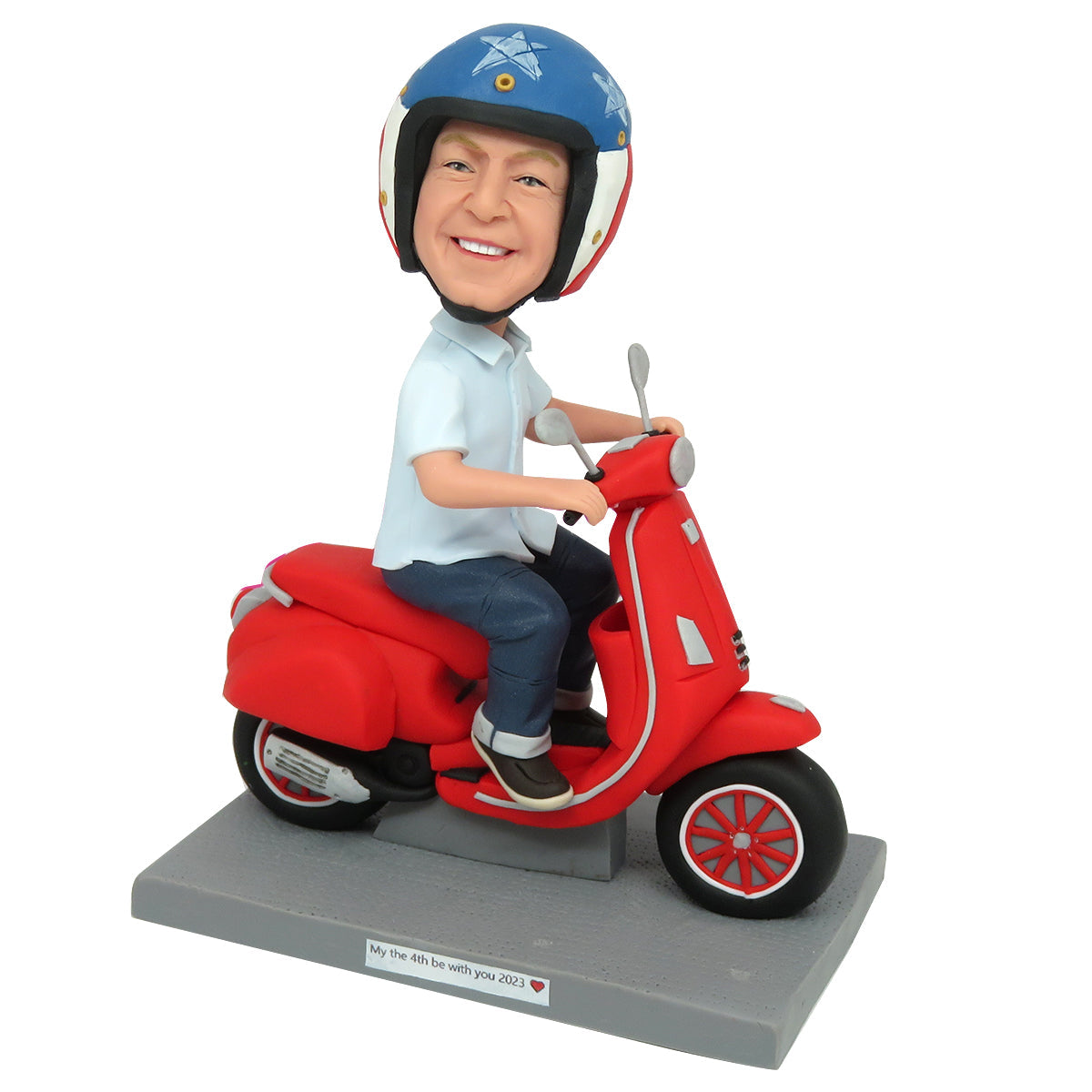 Custom Bobblehead für das Vatertagsgeschenk im Motorrad