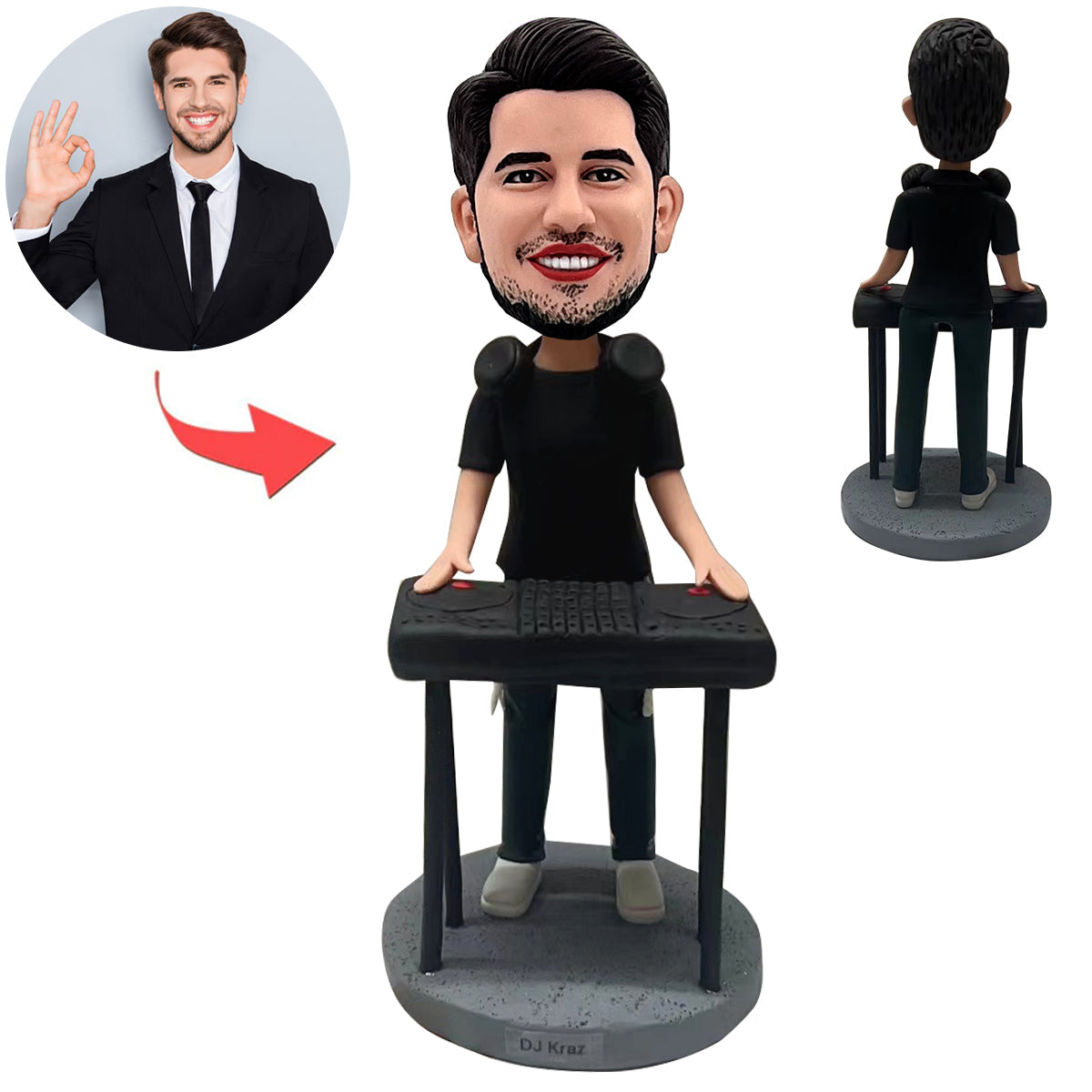 Benutzerdefinierte Bobble Head Puppe für DJ