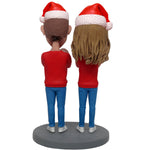 Frohes Neues Jahr Weihnachtsgeschenk Custom Paar Bobblehead