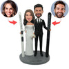 Hochzeitspaar-kundenspezifischer Bobblehead mit Skateboard