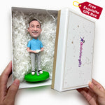 Männliche dentisit personalisierte Bobblehead Geschenk