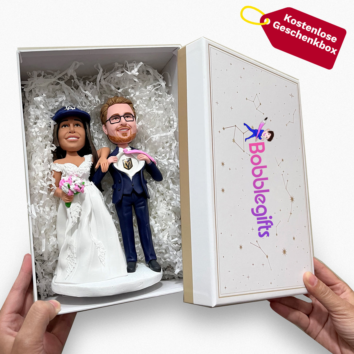 Burger Lustiger Stil Hochzeit Bobblehead Puppe