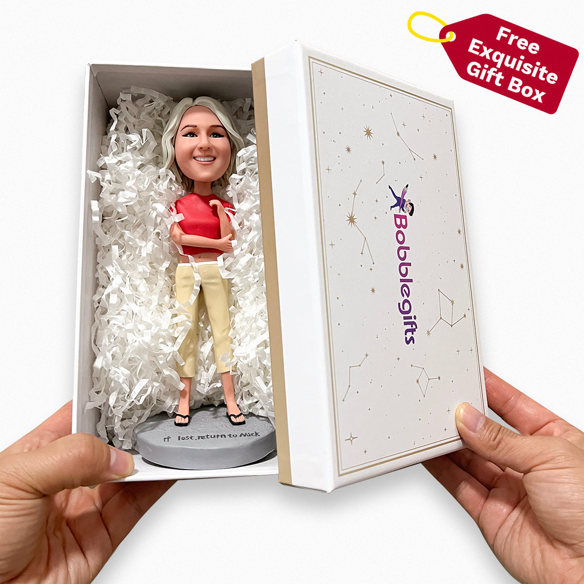 Personalisierte weibliche Dentisit Bobblehead Geschenk