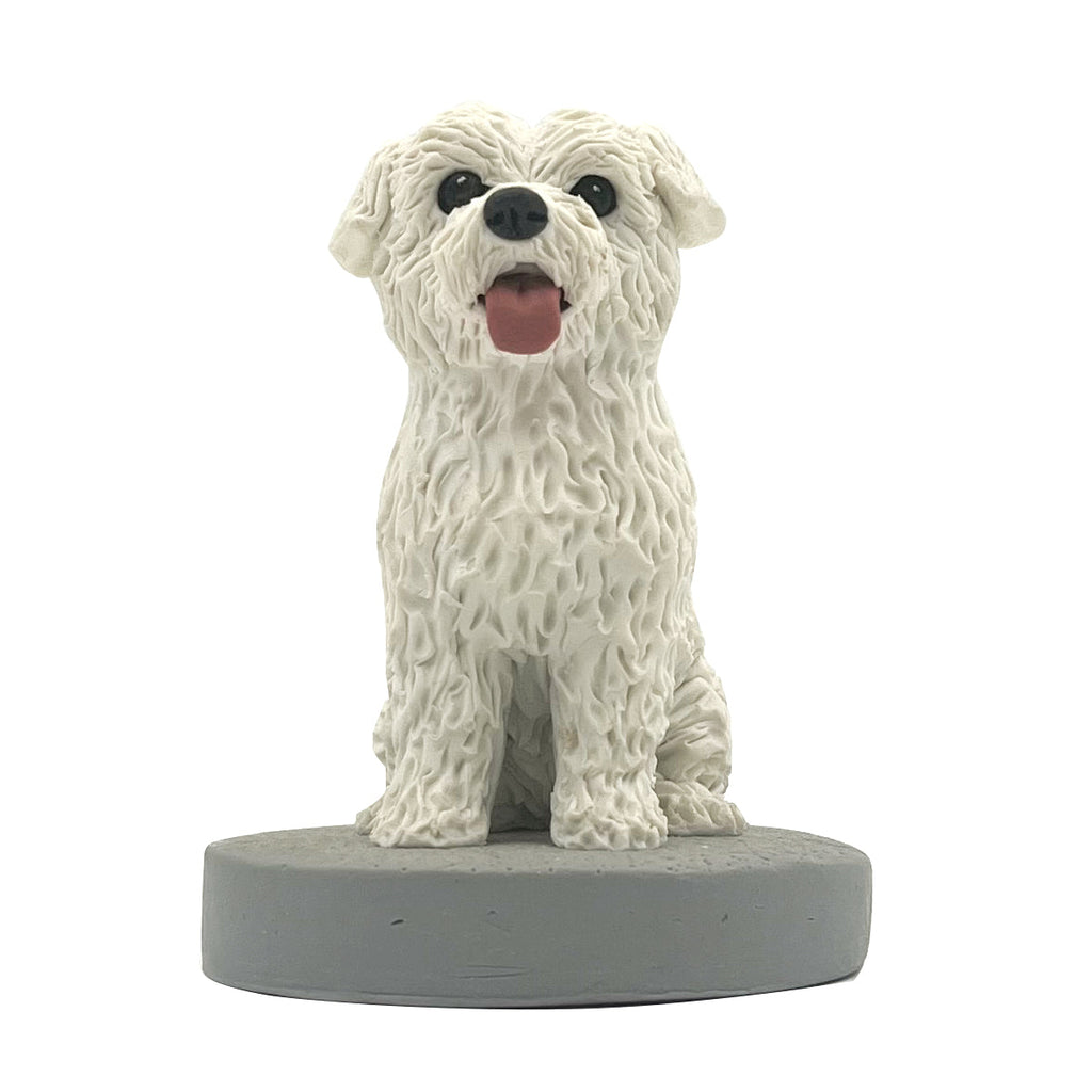 Custom Pet Bobblehead - Weißer Hund