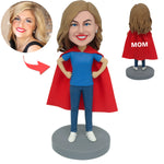 Muttertagsgeschenk Custom Super Mom Bobblehead