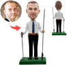 Golfpersonalisierte kundenspezifische Bobble Head Doll spielen