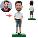 Kundenspezifische Bobblehead-Golf-Geschäftsmann-Sportkleidung