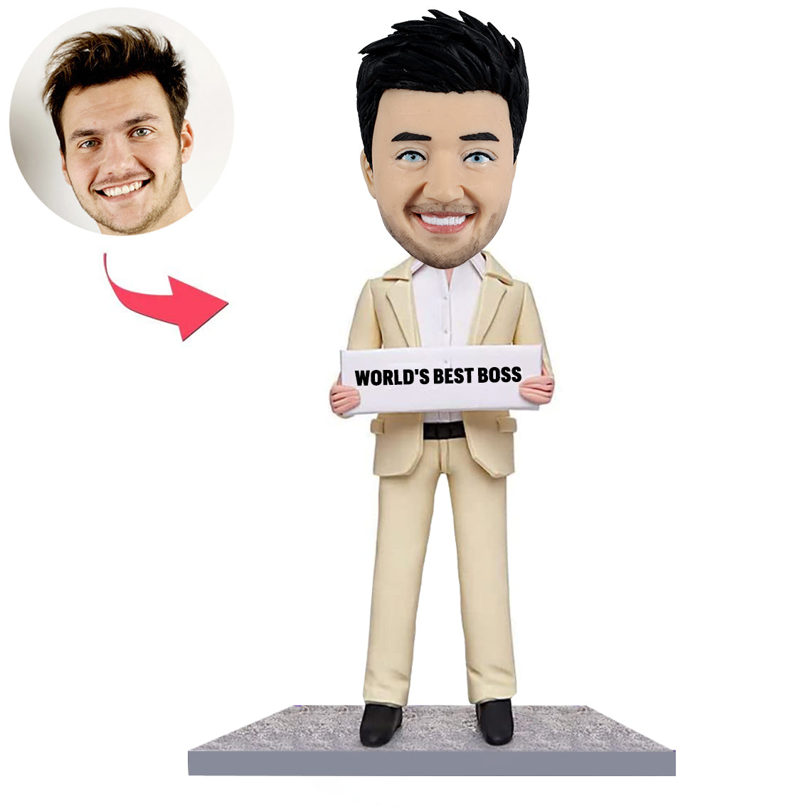 Benutzerdefinierter männlicher Boss Bobblehead